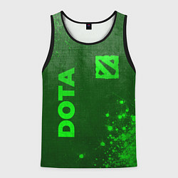 Мужская майка без рукавов Dota - green gradient вертикально