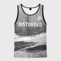 Майка-безрукавка мужская Disturbed - grey gradient посередине, цвет: 3D-черный