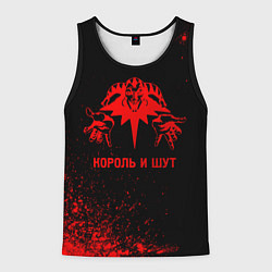 Мужская майка без рукавов Король и Шут - red gradient