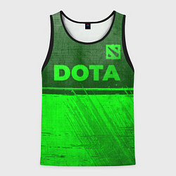 Майка-безрукавка мужская Dota - green gradient посередине, цвет: 3D-черный