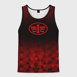 Мужская майка без рукавов FAW red poly