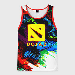 Майка-безрукавка мужская Dota monster, цвет: 3D-красный