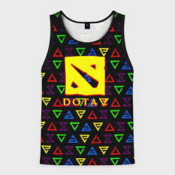 Мужская майка без рукавов Dota pattern witcher