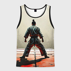 Мужская майка без рукавов Боец боевых искусств