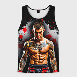 Мужская майка без рукавов Дастин Порье на черном