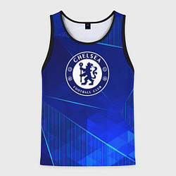 Майка-безрукавка мужская Chelsea blue poly, цвет: 3D-черный