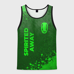 Мужская майка без рукавов Spirited Away - green gradient вертикально