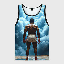 Мужская майка без рукавов Мухаммед Али в синем дыму
