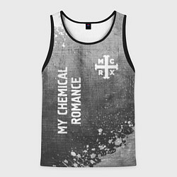 Майка-безрукавка мужская My Chemical Romance - grey gradient вертикально, цвет: 3D-черный