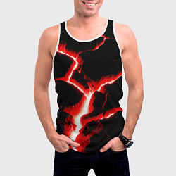 Майка-безрукавка мужская The rift, цвет: 3D-белый — фото 2