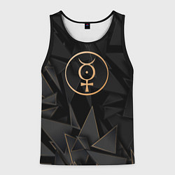 Майка-безрукавка мужская Marilyn Manson golden poly, цвет: 3D-черный