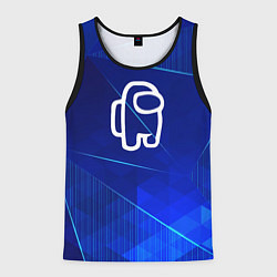 Мужская майка без рукавов Among Us blue poly