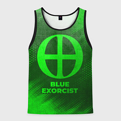 Мужская майка без рукавов Blue Exorcist - green gradient