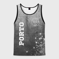 Майка-безрукавка мужская Porto - grey gradient вертикально, цвет: 3D-черный