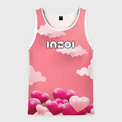 Мужская майка без рукавов Inzoi сердечки и облака