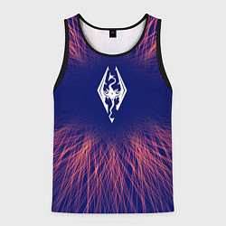 Майка-безрукавка мужская Skyrim red energy, цвет: 3D-черный