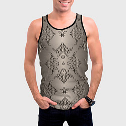 Майка-безрукавка мужская Узоры с градиентом, цвет: 3D-черный — фото 2