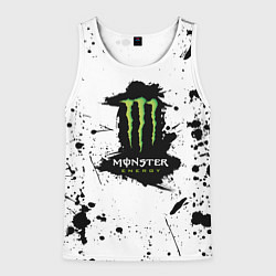 Мужская майка без рукавов Monster energy брызги красок