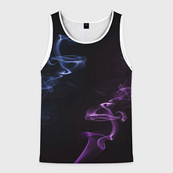 Майка-безрукавка мужская Color black blue pink, цвет: 3D-белый