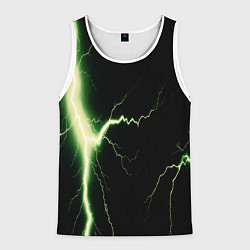 Мужская майка без рукавов Lightning yellow текстура