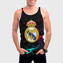 Майка-безрукавка мужская Real Madrid neon storm, цвет: 3D-белый — фото 2