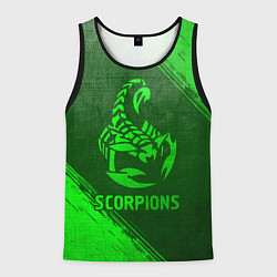 Мужская майка без рукавов Scorpions - green gradient