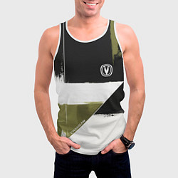 Майка-безрукавка мужская Changan логотип, цвет: 3D-белый — фото 2