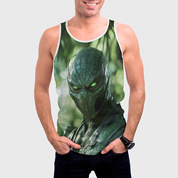 Майка-безрукавка мужская Рептилия Мортал комбат, цвет: 3D-белый — фото 2