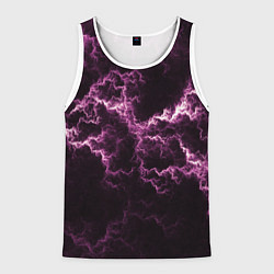 Мужская майка без рукавов Lightning pink glow