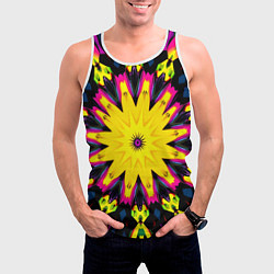 Майка-безрукавка мужская Звездный калейдоскоп, цвет: 3D-белый — фото 2