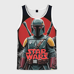 Мужская майка без рукавов Boba Fett звездные войны