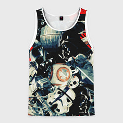 Майка-безрукавка мужская Звездные войны персонажи, цвет: 3D-белый