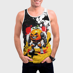 Майка-безрукавка мужская Итальянские мемы Udin Din Din Dun, цвет: 3D-белый — фото 2