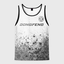 Мужская майка без рукавов Dongfeng - white gradient посередине