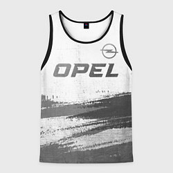 Мужская майка без рукавов Opel - white gradient посередине