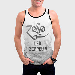 Майка-безрукавка мужская Led Zeppelin - white gradient, цвет: 3D-черный — фото 2
