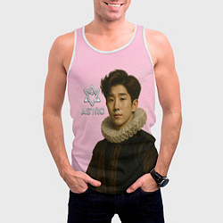 Майка-безрукавка мужская Astro JinJin ренессансный аристократ, цвет: 3D-белый — фото 2