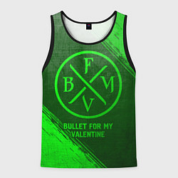 Мужская майка без рукавов Bullet For My Valentine - green gradient