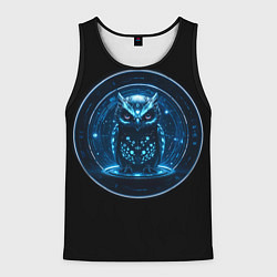 Мужская майка без рукавов Магическая сова робот