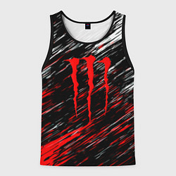 Майка-безрукавка мужская Monster energy полосы красок, цвет: 3D-черный