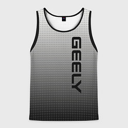 Майка-безрукавка мужская Geely серый текстурный, цвет: 3D-черный