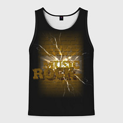 Мужская майка без рукавов Рок сквозь стену