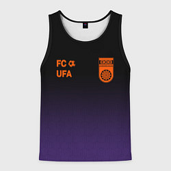 Майка-безрукавка мужская Фк Уфа - футбольаня команда, цвет: 3D-черный