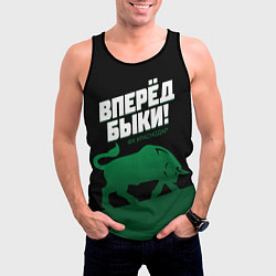 Майка-безрукавка мужская Вперед быки - ФК Краснодар, цвет: 3D-черный — фото 2