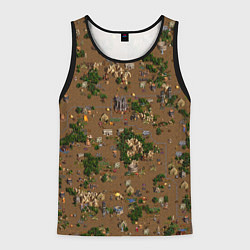 Майка-безрукавка мужская Земли Данжа - Герои 3, цвет: 3D-черный