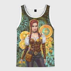 Мужская майка без рукавов Стимпанк приключения