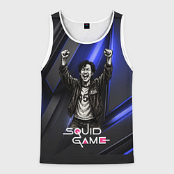 Майка-безрукавка мужская Победа игрока 456 Игра в кальмара, цвет: 3D-белый