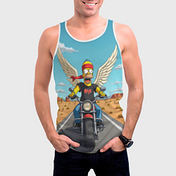 Майка-безрукавка мужская Летящий в даль Гомер - Ария, цвет: 3D-белый — фото 2