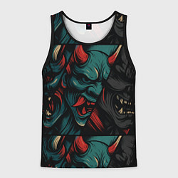Мужская майка без рукавов Демоны Они - нейроарт
