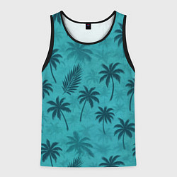 Майка-безрукавка мужская Гавайский стиль - Томми Версетти, цвет: 3D-черный